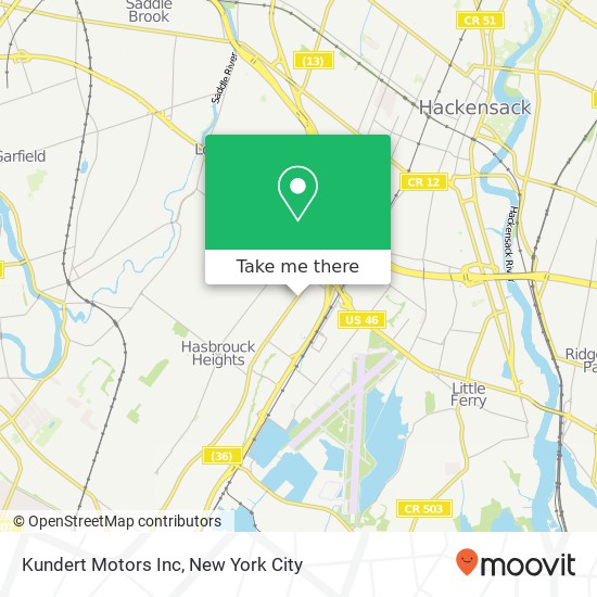 Kundert Motors Inc map
