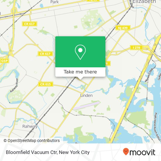 Bloomfield Vacuum Ctr map