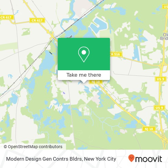 Modern Design Gen Contrs Bldrs map