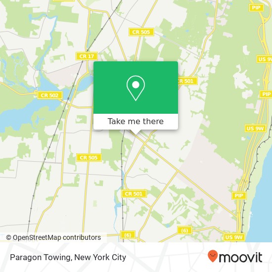 Paragon Towing map