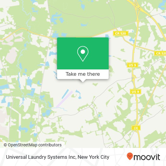 Mapa de Universal Laundry Systems Inc