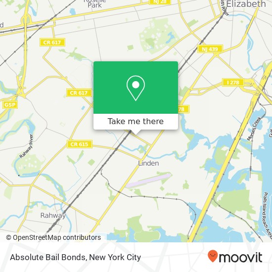 Absolute Bail Bonds map