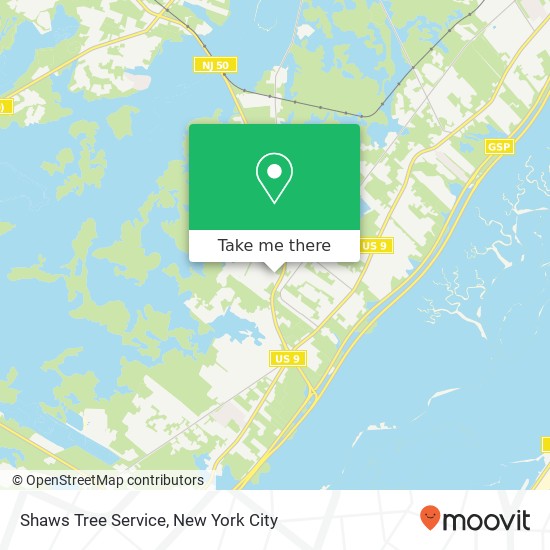 Shaws Tree Service map