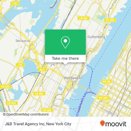 Mapa de J&B Travel Agency Inc