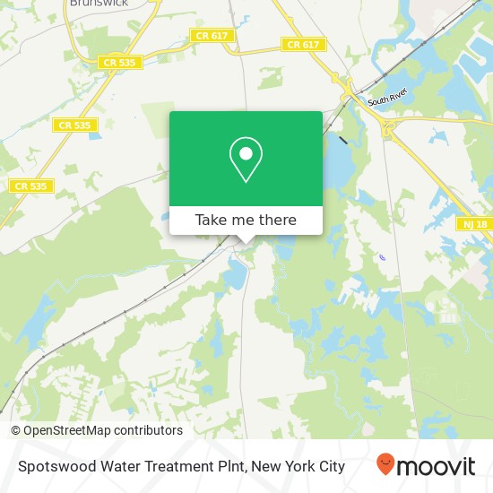 Spotswood Water Treatment Plnt map