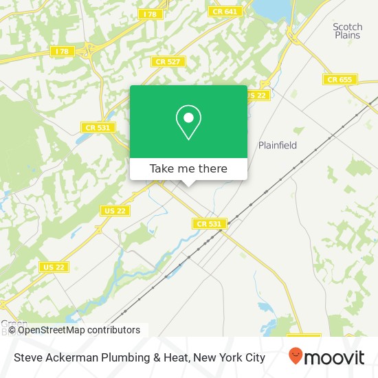 Mapa de Steve Ackerman Plumbing & Heat