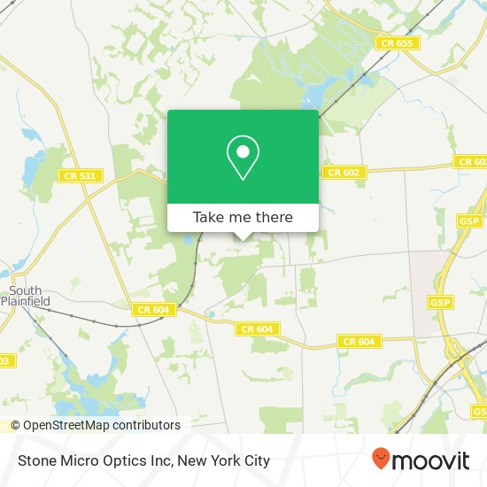 Stone Micro Optics Inc map