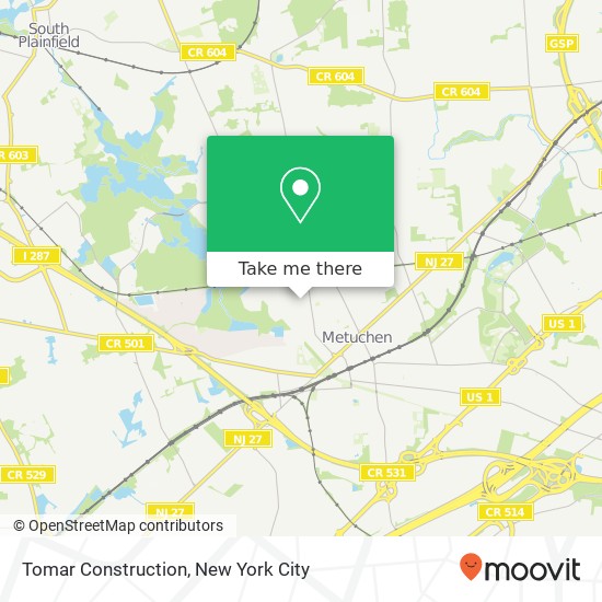Tomar Construction map