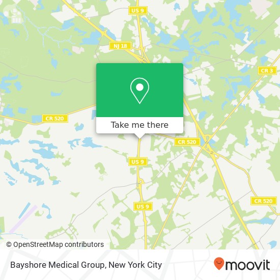Mapa de Bayshore Medical Group
