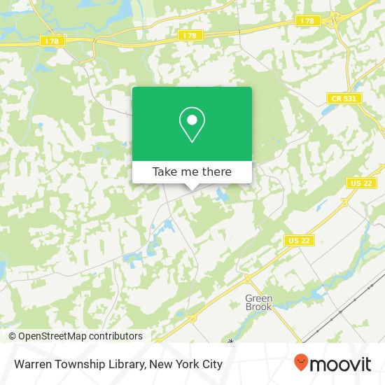 Warren Township Library map