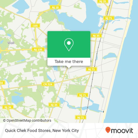 Mapa de Quick Chek Food Stores