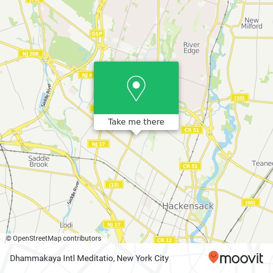 Mapa de Dhammakaya Intl Meditatio