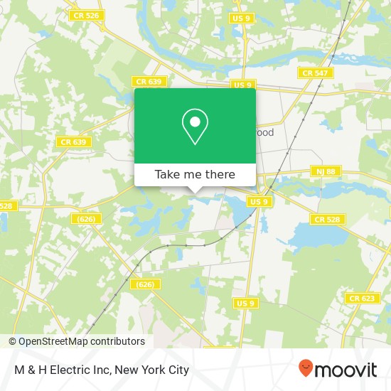 M & H Electric Inc map