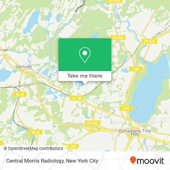 Central Morris Radiology map