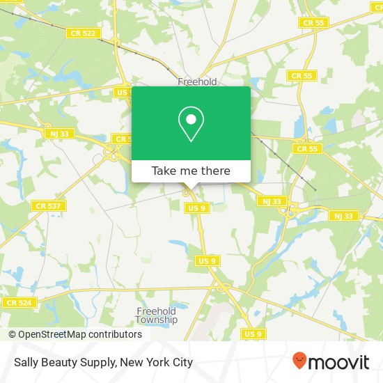 Mapa de Sally Beauty Supply