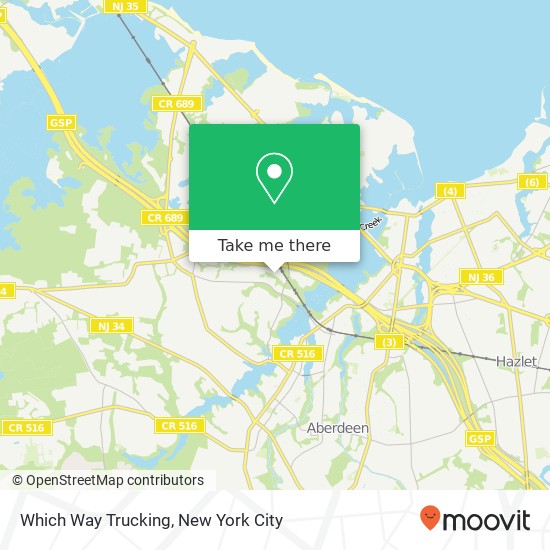 Which Way Trucking map