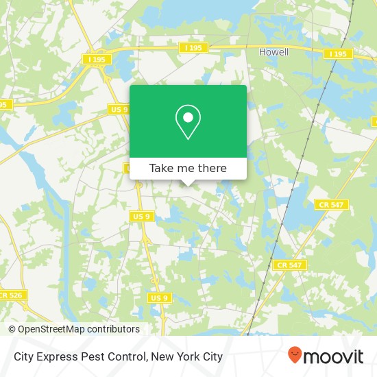 City Express Pest Control map