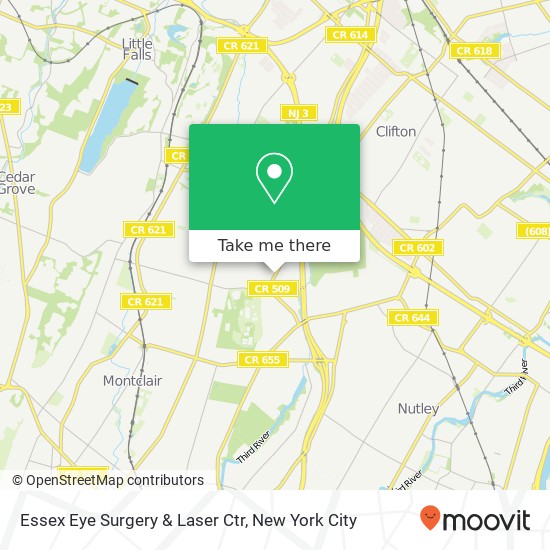 Essex Eye Surgery & Laser Ctr map
