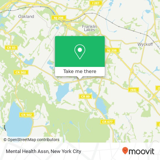 Mapa de Mental Health Assn