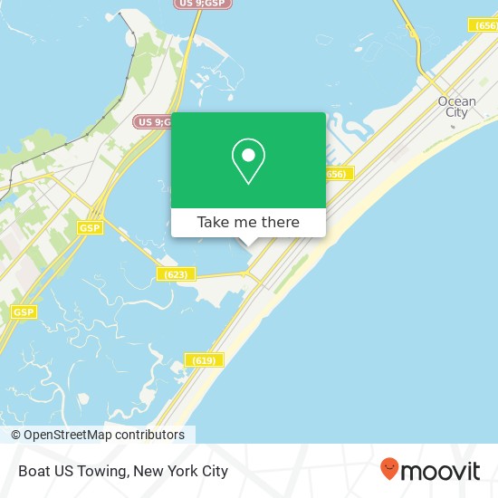 Boat US Towing map