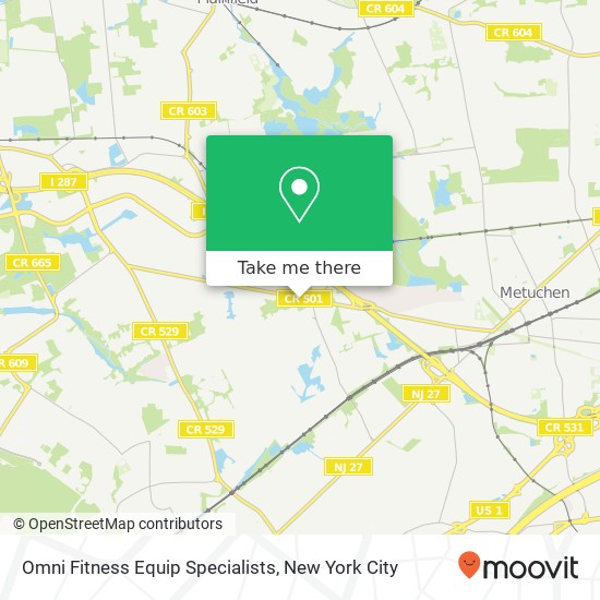 Omni Fitness Equip Specialists map