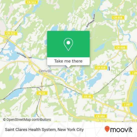 Saint Clares Health System map