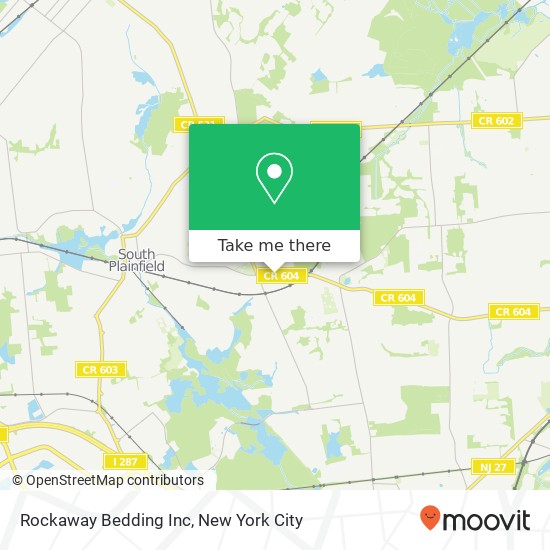 Mapa de Rockaway Bedding Inc