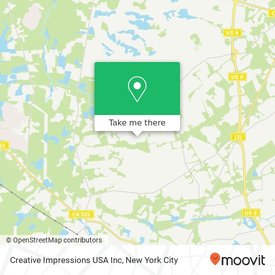 Mapa de Creative Impressions USA Inc