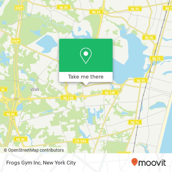 Mapa de Frogs Gym Inc