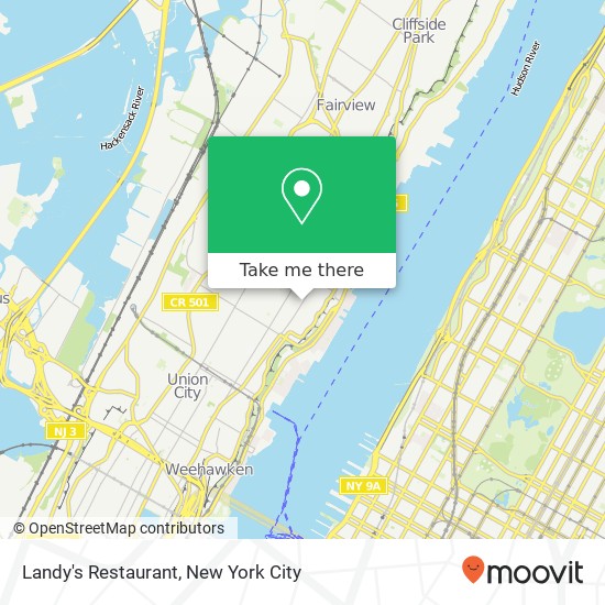 Landy's Restaurant map