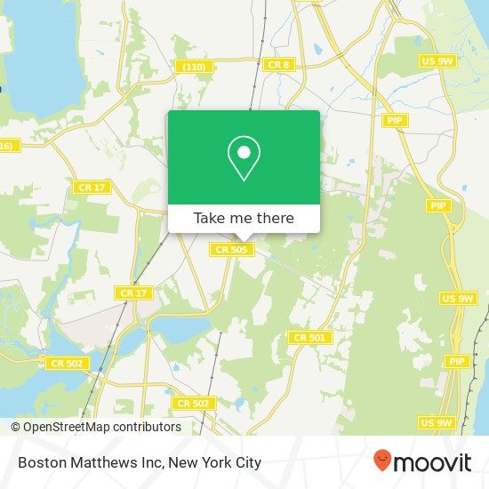 Mapa de Boston Matthews Inc