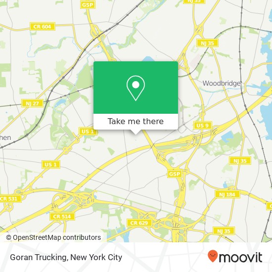 Goran Trucking map