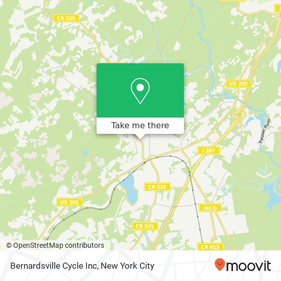 Bernardsville Cycle Inc map