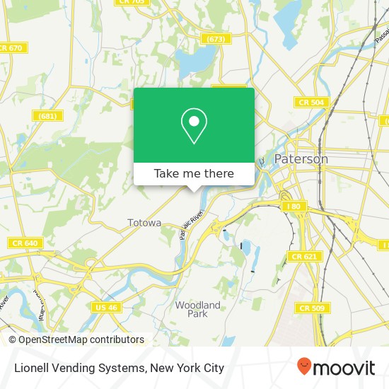 Lionell Vending Systems map