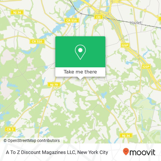 Mapa de A To Z Discount Magazines LLC