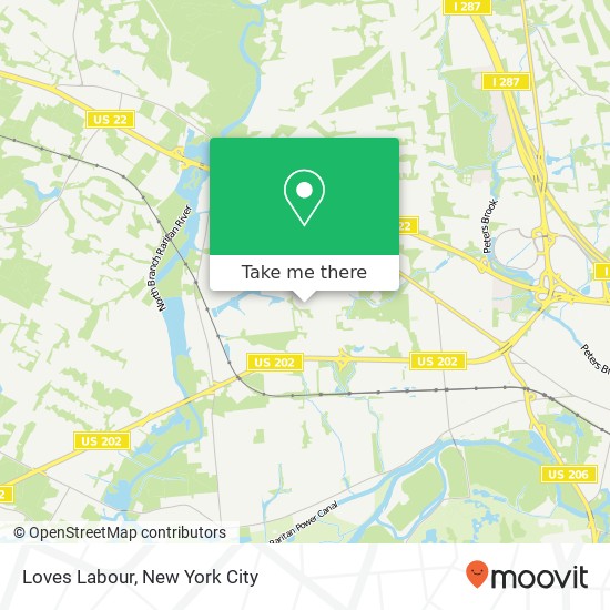 Loves Labour map