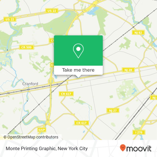 Monte Printing Graphic map