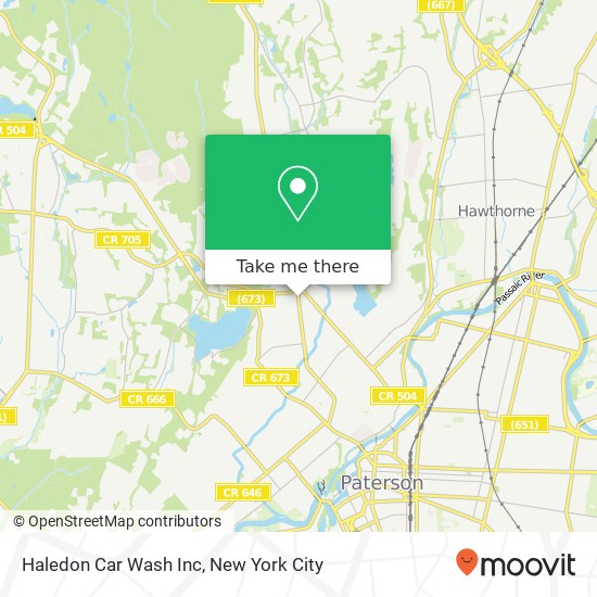 Haledon Car Wash Inc map