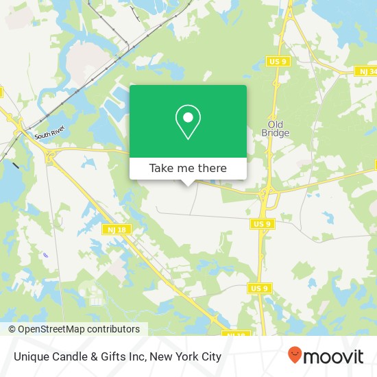 Mapa de Unique Candle & Gifts Inc