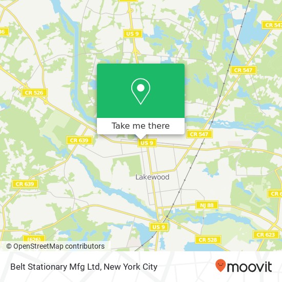 Belt Stationary Mfg Ltd map