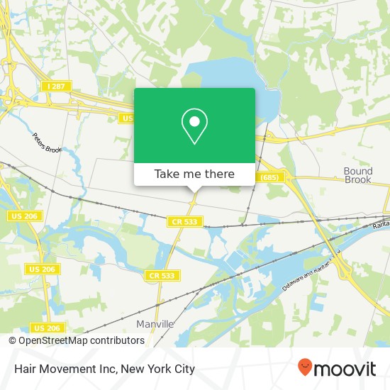 Hair Movement Inc map