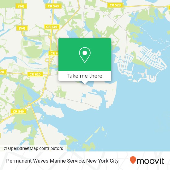 Permanent Waves Marine Service map