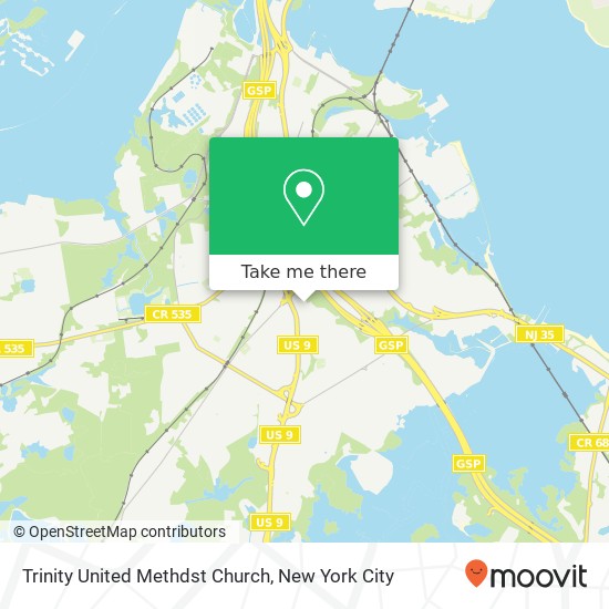 Trinity United Methdst Church map