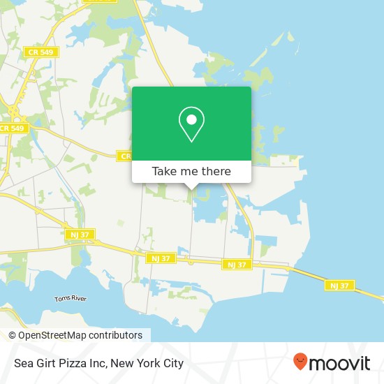 Sea Girt Pizza Inc map