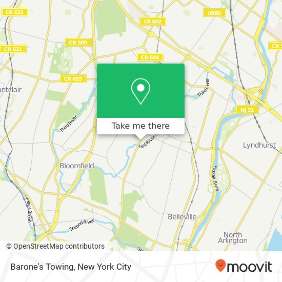 Mapa de Barone's Towing