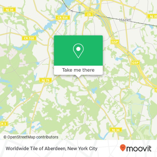 Worldwide Tile of Aberdeen map