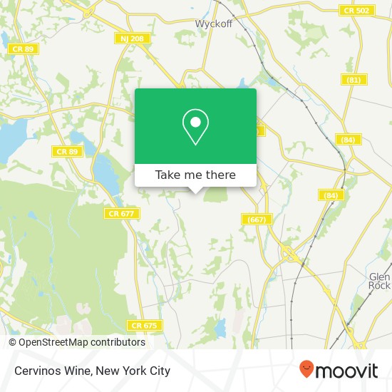 Cervinos Wine map