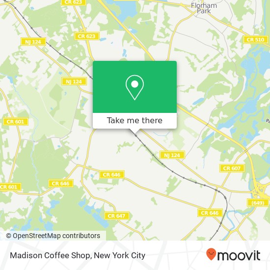 Madison Coffee Shop map