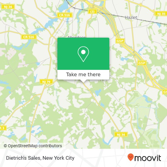 Dietrich's Sales map