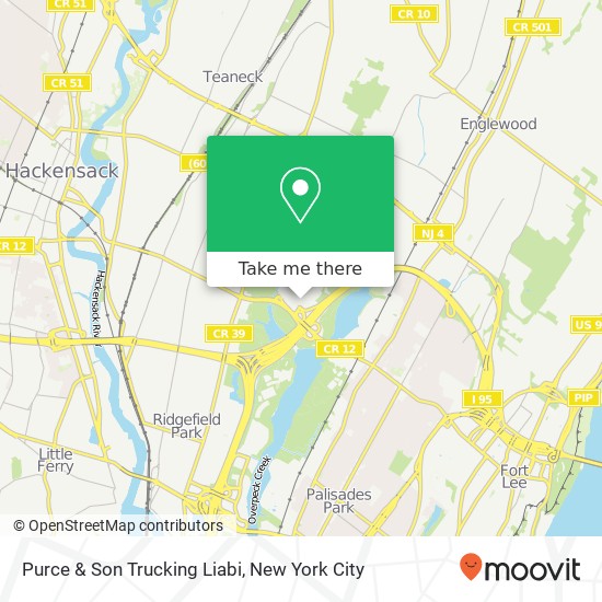 Purce & Son Trucking Liabi map